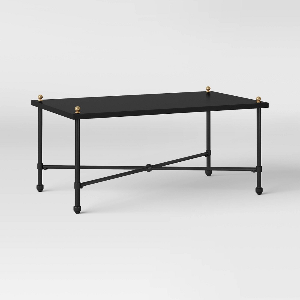 Midway Metal Patio Coffee Table - Black - Threshold designed with Studio McGee