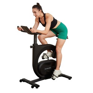 Exercise Bike for Home, Magnetic Resistance Stationary Bikes, Indoor Cycling Bicycle with Adjustable Seat, Fitness Bikes with LED Monitor, Smart - 1 of 4