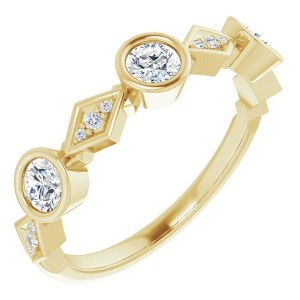 Pompeii3 3/4Ct Diamond Womens Wedding Ring Anniversary Band in White or Yellow Gold - 1 of 2