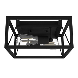 Hunter Fans 12" Doherty Ceiling Light Natural Iron Finish - Modern Flush Mount Fixture for Indoor Spaces - 1 of 1