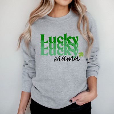 Simply Sage Market Women's Graphic Sweatshirt Lucky Mama Stacked