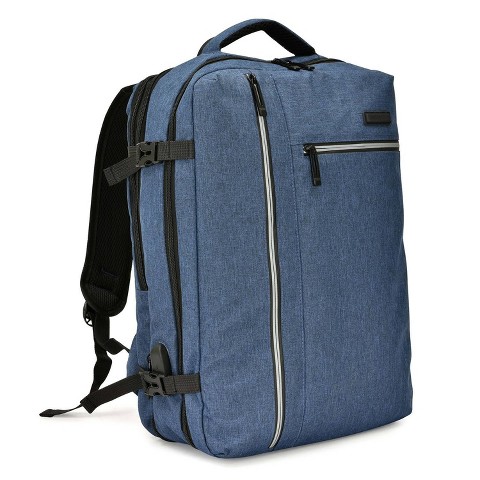 Travel Select Grayville 16.5" Multifunctional Tech Laptop Backpack with Expansion - Blue