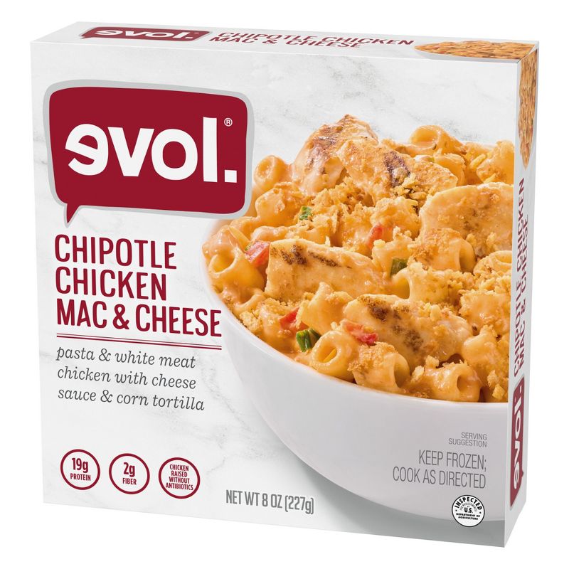 Evol Frozen Chipotle Chicken Macaroni and Cheese - 8oz, 3 of 4