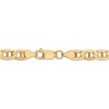 Black Bow Jewelry 6.25mm 14k Yellow Gold Concave Anchor Chain Bracelet - 3 of 4
