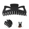 Unique Bargains Frosted Monster Hair Clips Black 1 Pc - 3 of 4