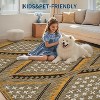 Washable Foldable Rug - Stain-Resistant Thin Carpet with Reinforced Edges Vintage Design for Living Room Bedroom Entryway - 4 of 4