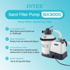 Intex 3000 GPH Sand Filter Pump with Built-in Timer and Deluxe Maintenance Accessory Pool Cleaning Kit for Above Ground Swimming Pools - 2 of 4