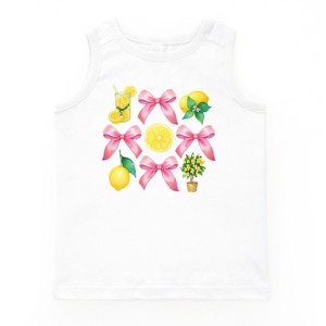 The Juniper Shop Coquette Lemonade Chart Youth Tank Top - S - White - 1 of 4