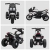 Aosom 6V Kids Motorcycle Dirt Bike Electric Battery-Powered Ride-On Toy Off-road Street Bike w/ Music Horn Headlights Motorbike for Girls Boy Blue - 4 of 4