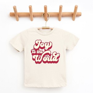 The Juniper Shop Retro Joy To The World Toddler Short Sleeve Tee - 1 of 2