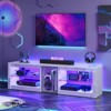 Bestier RGB TV Stand for TVs up to 60" with LED Lights Entertainment Center - 4 of 4