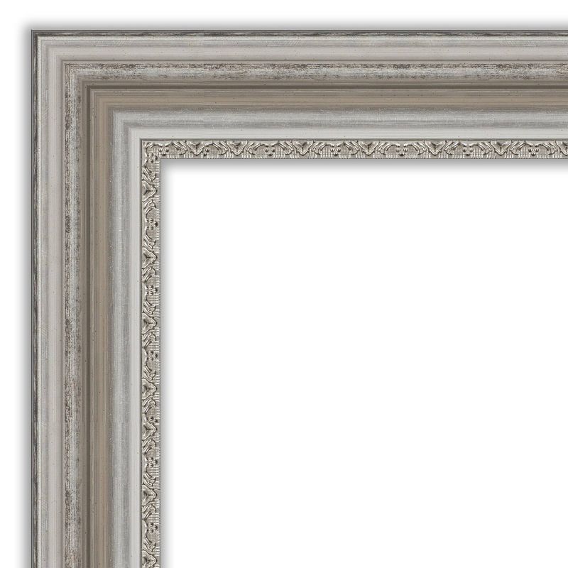 34&#34; x 28&#34; Non-Beveled Parlor Silver Wall Mirror - Amanti Art, 4 of 11
