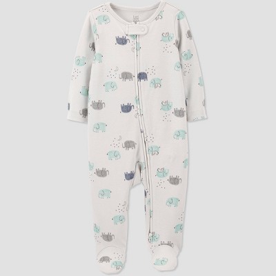 Image of Baby Elephant Footed Pajama - Just One You® made by carter's Newborn