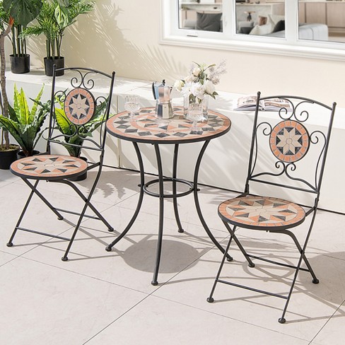 Folding patio best sale bistro table target