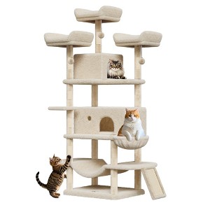 Large Multi-Level Cat Tree 68.5 Inches Heavy Duty Cat Tower for Indoor Large Cats 20 lbs+ - 1 of 4