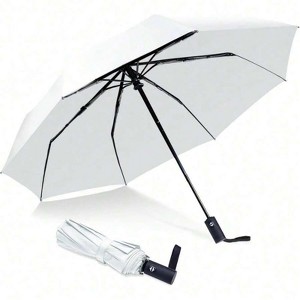 Clotth Travel Essentials Umbrella Windproof, Compact, Lightweight, Automatic Open/Close, Strong And Portable Folding Small Umbrella For Rain - 1 of 4