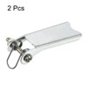 Unique Bargains Towing Receiver Hitch for Clevis Trailer Replacement Hooks Latch Silver Tone 2 Pcs - 3 of 4