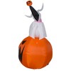 Gemmy Airblown Inflatable Zero w/Pumpkin Disney  , 4.5 ft Tall, Multi - 3 of 4