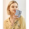 FATMOON Small Wallet for Women Leather RFID Blocking Card Holder Easy-to-Use Bifold with Zipper Coin Pocket & ID Window - 2 of 4