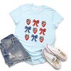 Simply Sage Market Coquette Bows And USA Strawberries Short Sleeve Tee - 3 of 4