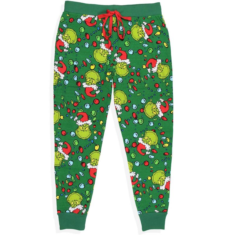 Dr. Seuss How the Grinch Stole Christmas Lights Matching Family Pajama Set, 3 of 7