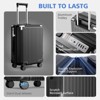 HONGGE 2-Piece PC Hardshell Luggage Set Expandable Capacity Suitcase with Spinner Wheels, TSA Lock , Cup Holder, and Phone Stand - 4 of 4