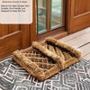 Gardenised Heavy-Duty Boot Scraper Brush Natural Coir Bristles on Durable Wire Frame for Outdoor Mud and Dirt Removal, 12x14 Inches - 2 of 4