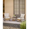 Decksplore 3-Piece Rocking Bistro Set Outdoor Patio Furniture with Cushions and 2-Tier Coffee Table - 2 of 4