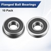 Unique Bargains Chrome Steel Durable Long-lasting Multipurpose Use Flanged Ball Bearing 10 3/8" x 7/8" x 9/32" - 4 of 4