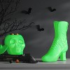 Plastic Blacklight Glow Boot Figurine - Hyde and EEK! Boutique™ Neon Green - 2 of 3