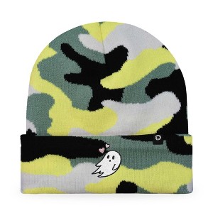 Dalix Heartly Ghost Embroidered Beanie Hat Knit Cap Cold Weather Womens - 1 of 4