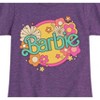 Girls' - Barbie - Retro Barbie Logo Fitted Short Sleeve Graphic T-Shirt - 2 of 4