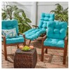 Kensington Garden 2pc 21"x21" Outdoor Seat and Back Cushion Set - 3 of 4