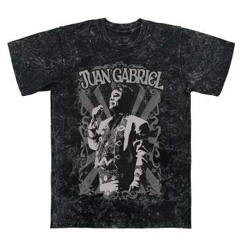 Juan Gabriel Men's Juan Gabriel Pose Short Sleeve Graphic Cotton T shirt