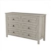 CAVINAS 6 Drawers Dresser for Bedroom,Farmhouse Style Dresser with Retro Round Handles for Kids Room,Living Room,Entry and Hallway,White/Gray - 4 of 4