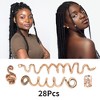 Unique Bargains Hollow Snake-shaped Hair Cuffs Dreadlock 28 Pcs - 3 of 4
