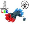 Novelty Lights C6 LED Christmas String Lights 70 Strawberry Bulbs (Green Wire, 24 Feet) - 2 of 4