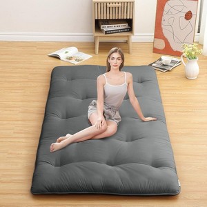 Nasitip Futon Mattress, Japanese Floor Mattress Floor Mat, Foldable Tatami Mattress Roll Up Floor Bed Mattress for House Guest Camping Dorm - 1 of 4