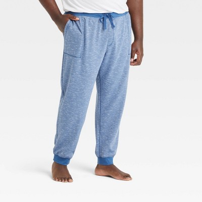 Men's Big & Tall Plaid Poplin Pajama Pants - Goodfellow & Co™ Light Blue  5XLT
