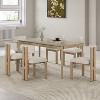 Christopher Knight Home Waylon 7 Pieces Wood and Metal Dining Set - 2 of 4