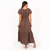 Juliana Maxi Dress - Plum Floral M - 2 of 4