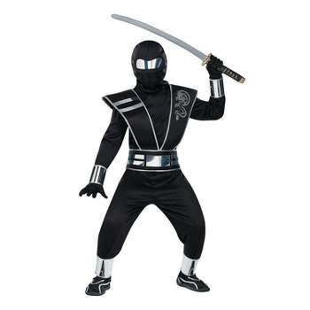 Fun World Boys' Silver Mirror Ninja Costume