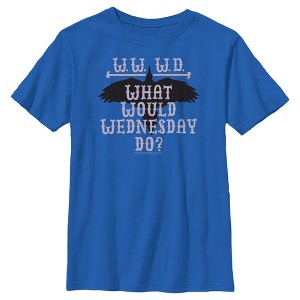 Boy's Wednesday WWWD What Would Wednesday Do T-Shirt - 1 of 4