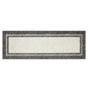 2x6FT Modern Washable Area Rug, Bordered Throw Carpet with Non Slip Backing, Low Pile Stain Resistant Floor Carpet for Home, Beige - 3 of 4