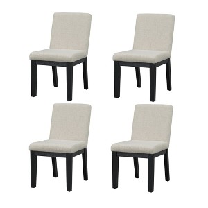 XIYUYEU Dining Chairs Set of 4,Mid-Century Modern Armless Side Chair with Rubberwood Leg for Living Room,Kitchen,Restaurant,Office - 1 of 4