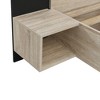 Whisen King Size Wooden Floating Platform Bed, with LED Lights - 4 of 4