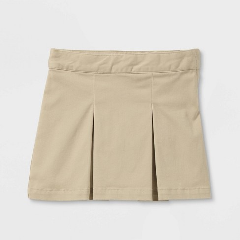 Toddler Girls' Pleated Twill Uniform Skort - Cat & Jack™ : Target