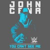 Mens WWE John Cena You Can't See Me Blue Tank Top - 2 of 4