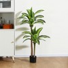 DR.Planzen 4-6ft Artificial Dracaena Tree, Pre Potted Faux Plant for Office House Living Room Indoor Home Decor - 4 of 4