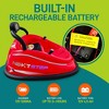 Serenelife 360 Degree Spinning Bumper Car with Adjustable Safety Belt, Control Panel, Soft Bumper, Flashing Lights, Built In Battery & Wheels, Red - 3 of 4